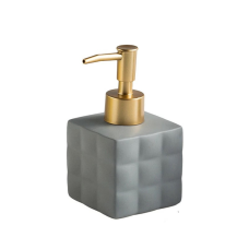 Дозатор для рідкого мила керамічний, диспенсер мила для ванної кумнати та кухні Сірий