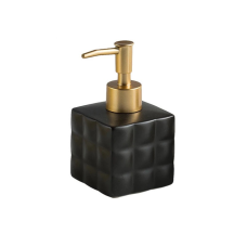 Дозатор для рідкого мила керамічний, диспенсер мила для ванної кумнати та кухні Чорний