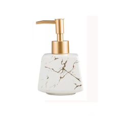 Дозатор керамічний для рідкого мила, миючих засобів для ванни и кухни Білий