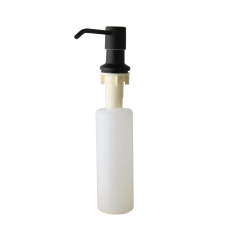 Дозатор диспенсер врізний 300 мл для рідкого мила та миючих засобів, що вбудовується в мийку Чорний