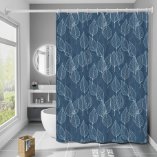 Шторка для ванни і душу з гачками 180x180 см водовідштовхувальна шторка для ванної кімнати