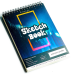 Набір різнокольорових лінерів в металевому кейсі 102 кольорів 0.4 мм + Альбом для скетчинга А4 на 50 аркушів