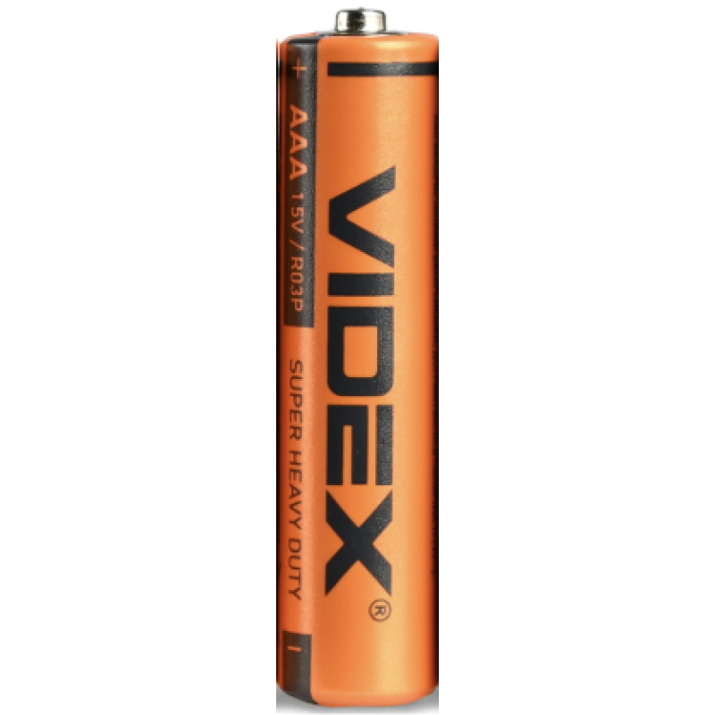 Батарейка VIDEX R3 (ААА), сольова, 60 шт., 4,4 грн/шт.