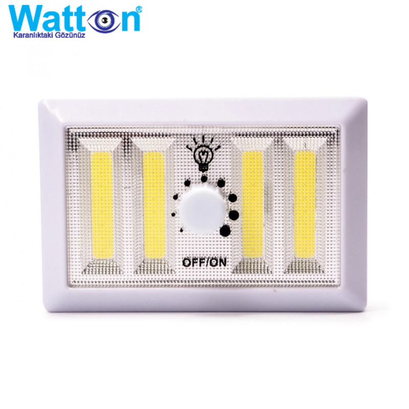 Регульована світлодіодна панель димеру WATTON WT-383 на батарейках АА, настінний світильник