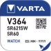 Батарейка Varta V364 Silver Oxide (SR621SW), 1.55V, 1шт