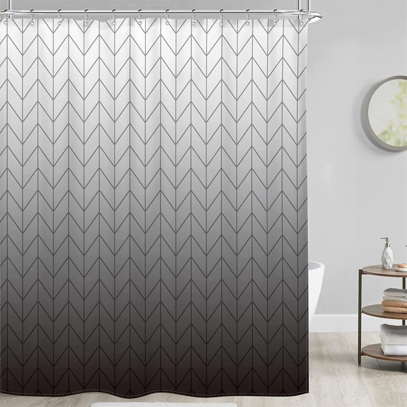 Шторка для ванни водонепроникна Bathlux 180x180 см з кільцями, фіранка для ванної кімнати