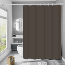 Шторка для ванни з поліестеру водонепроникна Bathlux 180x180 см з кільцями, фіранка для ванної кімнати