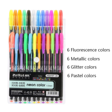 Набір кольорові гелеві ручки 24 шт Neon Color