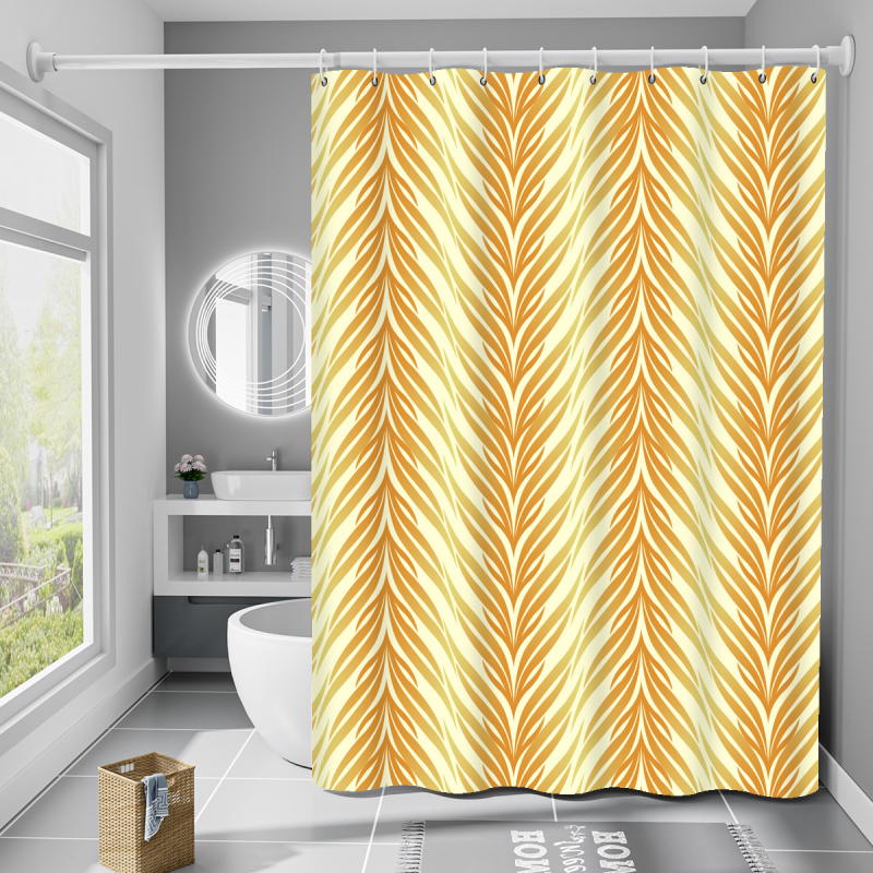 Шторка для ванни з поліестеру водонепроникна Bathlux 180x180 см з кільцями, фіранка для ванної кімнати