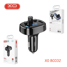 Модулятор FM (трансмітер) XO BCC02, Автомобільний зарядний пристрій з FM модулятором Чорний