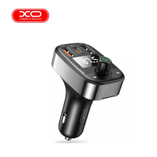 Модулятор FM XO BCC06 автомобільний ФМ трансмітер зі швидкою зарядкою QC3.0 та дисплеєм Чорний