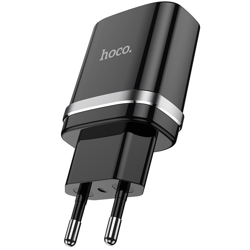 СЗУ HOCO N1 1USB/2.4A + USB - Lightning 12pc, зарядний пристрій Чорний