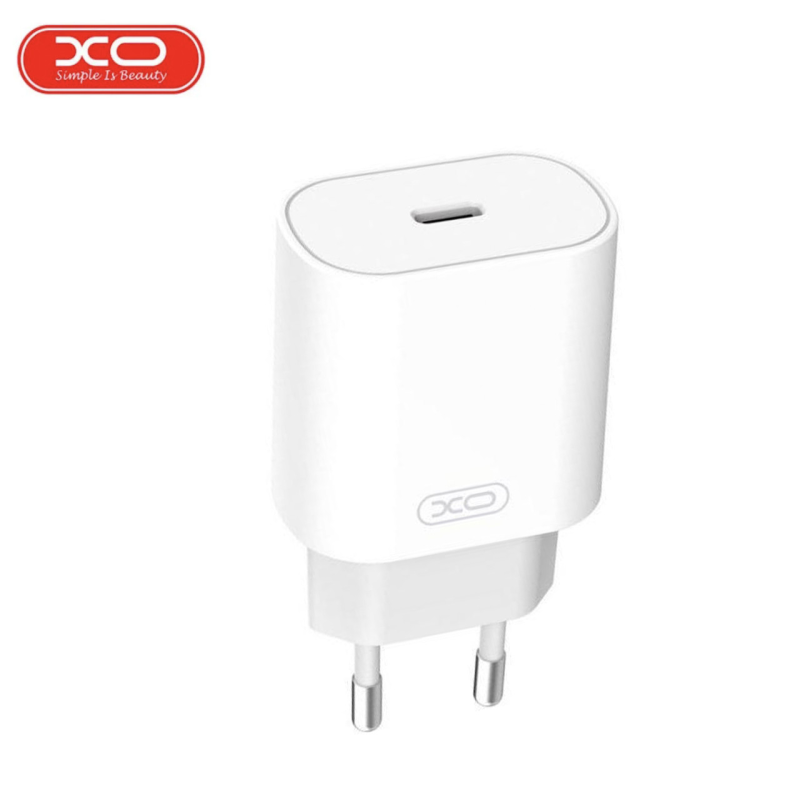 Мережевий зарядний пристрій XO L91 PD Білий з роз“ємом Type-C/25W, зарядка для телефону