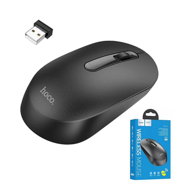 Комп“ютерна мишка бездротова Hoco GM14 мишка універсальна 1200 dpi Чорна