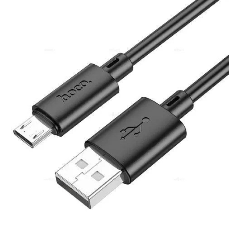 USB Кабель HOCO X88 USB - MicroUSB для телефону, ноутбука, пк 1М Чорний