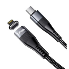 USB Кабель HOCO U99 Магнітний Type-C - Lightning для телефону, ноутбука, пк 100W 1.2М Чорний