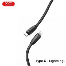 Кабель з функцією супер швидкого заряджання USB XO NB-Q233A Type-C - Lightning 27W 1М Чорний