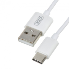 Кабель для заряджання та синхронізації USB XO NB47 USB - Type-C 1М, провід для заряджання телефону Білий