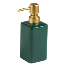 Стильний диспенсер для мила з кераміки на 320 мл, пляшка з дозптором для рідкого мила чи шампуню, Зелений