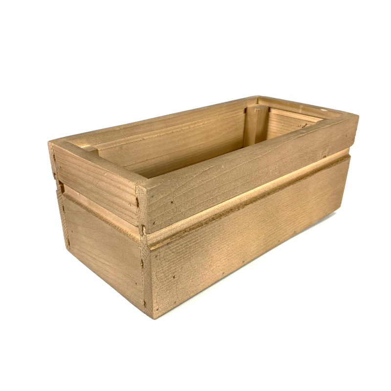 Ящик садовий декоративний для квітів або для зберігання речей з натурального дерева 30х14,5х11,5 см