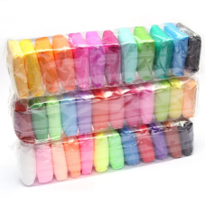 Мʼяка глина, маса для ліплення для дітей, різнокольоровий пластилін 36 штук в упаковці