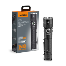 Портативний світлодіодний ліхтарик Videx A231Z 1500 Lm 5000 K, знімний акумулятор 21700 4000mAh