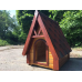 Дерев“яна будка для собаки “Вігвам“ для середніх порід (80*100*100 см) - без фарбування