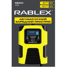 Зарядний пристрій RABLEX RB600 6V/12V, DC, 1 шт.