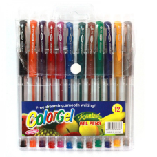 Ручка гелева, перламутр, набір 12 кольорів, 22650-12, Імп