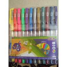 Набір з 12-ти гелевих ручок NEON+METALLIC, 12 кольорів