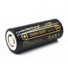 Акумулятор LiitoKala 26650 Lii-50a, 15/20A, Високотоковий, 5000 mAh, 3,7V, 1 шт., ТІЛЬКИ ОРІГИНАЛ