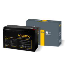 Акумулятор свинцево-кислотний SLA VIDEX 6FM12 12V/7.2Ah, 1шт