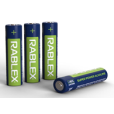 Батарейка RABLEX Super Power LR03 Alkaline (ААA), лужна, 1 шт., НОВИЙ ДИЗАЙН