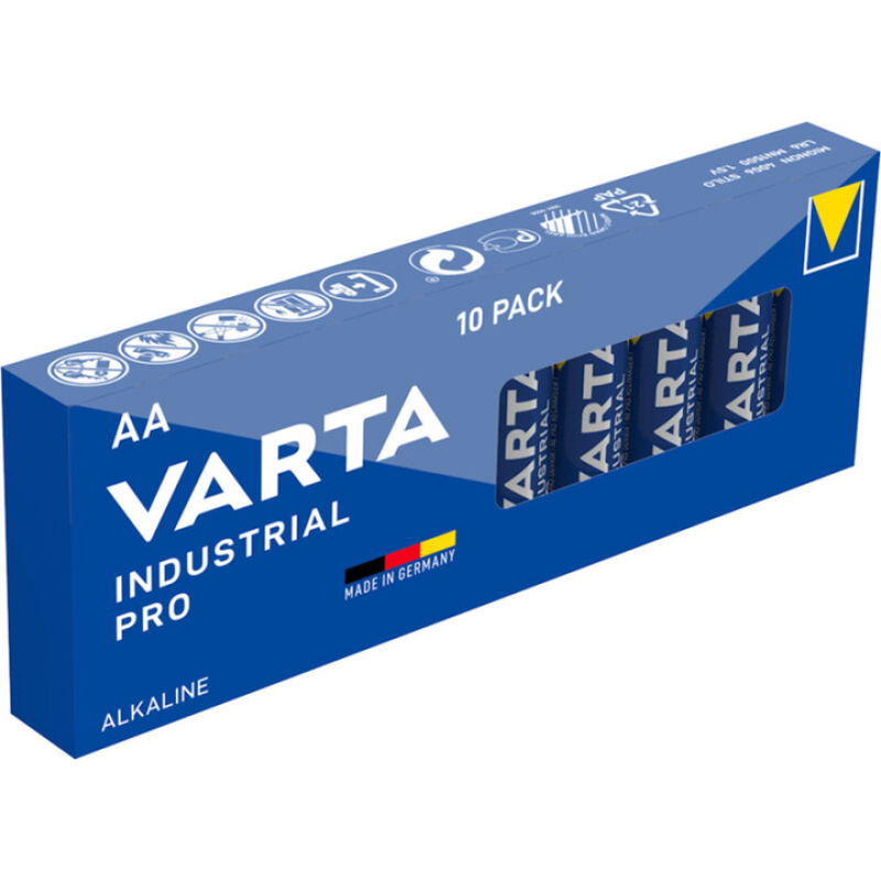 Батарейка Varta Industrial Pro Alkaline LR03 (AАА), лужна, 10 шт., ТІЛЬКИ ОРИГИНАЛ