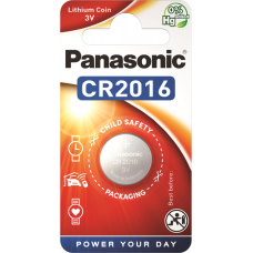 Батарейка Panasonic CR2016 Lithium, 3.0 V, 1 шт.