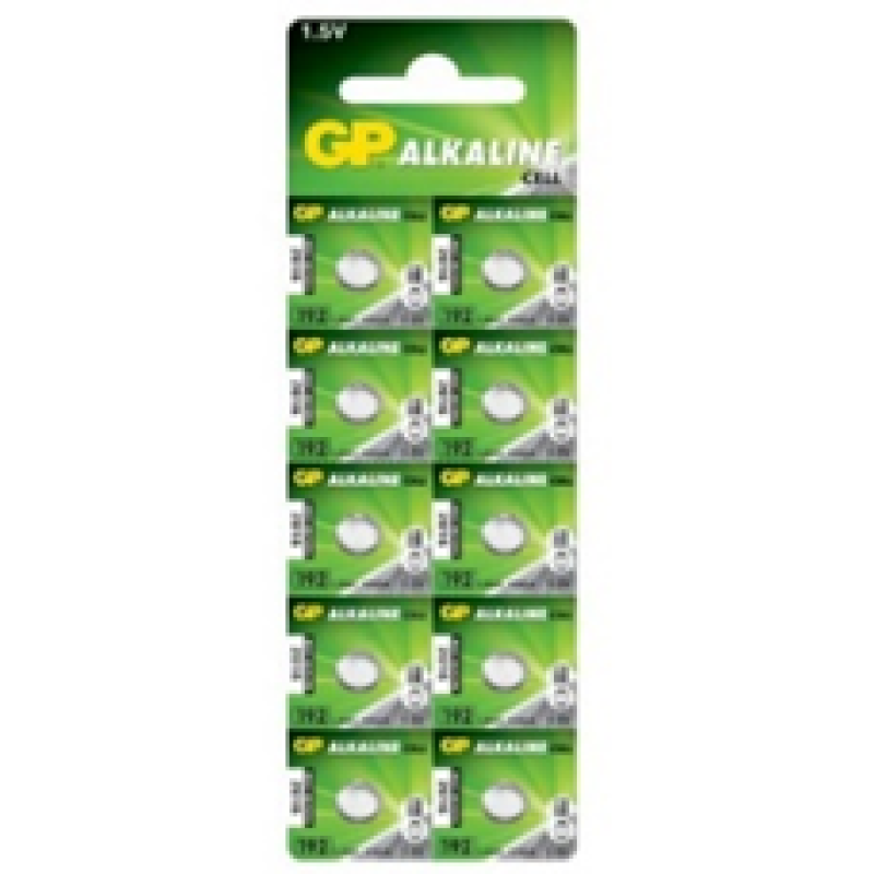 Батарейка GP G3 (LR41)/192 Alkaline, 1.5V, 10 шт., ТІЛЬКИ ОРИГИНАЛ