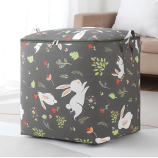 Мішок для білизни у ванну кімнату, спальню або дитячу, кошик для речей з принтом Зайчики 50х47х36