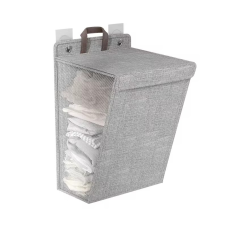 Контейнер складаний для білизни, багатофункціональний, підвісний, сірий