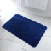 Килимок для ванни та душу Bathlux м“який тканинний прогумований, нековзкий Синій