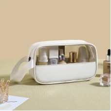 Косметичка органайзер жіноча, для ванної кімнати водонепроникна, біла