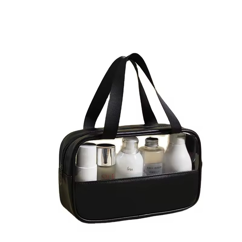 Косметичка органайзер жіноча, для ванної кімнати водонепроникна, чорна
