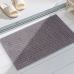 Килимок для ванни та душу з м“якого довгого ворсу Bathlux ковзкий, прогумований Сірий