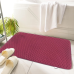 Килимок для ванної кімнати та душу Bathlux люкс якості м“який щільний ворс, нековзаючий, вологовбираючий Бордовий