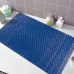 Силіконовий нековзкий килимок Bathlux прямокутний для ванни та душу гумовий ПВХ, люкс якість Синій
