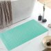 Силіконовий нековзкий килимок для ванни та душу Bathlux 78 х 35 см гумовий ПВХ, люкс якість Блакитний