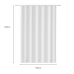 Шторка для ванної кімнати водонепроникна Bathlux 180x180 см шторка для ванної кімнати, Сіра