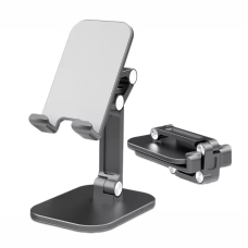 Підставка-тримач настільна для телефона або планшета JK010,складна, чорнапід телефон