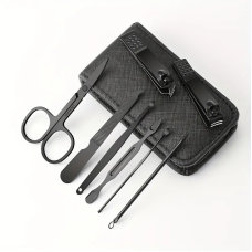 Набір класичних надзвичайно гострих та міцних інструментів для манікюру 6 в 1, ножиці для нігтів, кусачки, пилочка