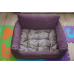 М“яке місце лежанка ліжко (50*40см, на блискавках в бортах) для кота собаки з меблевої тканини