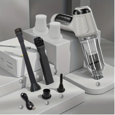 Потужний бездротовий пилосос зі сильним всмоктуванням, легко очищує робочий стіл, клавіатуру, шухляду, салон автомобіля та інші